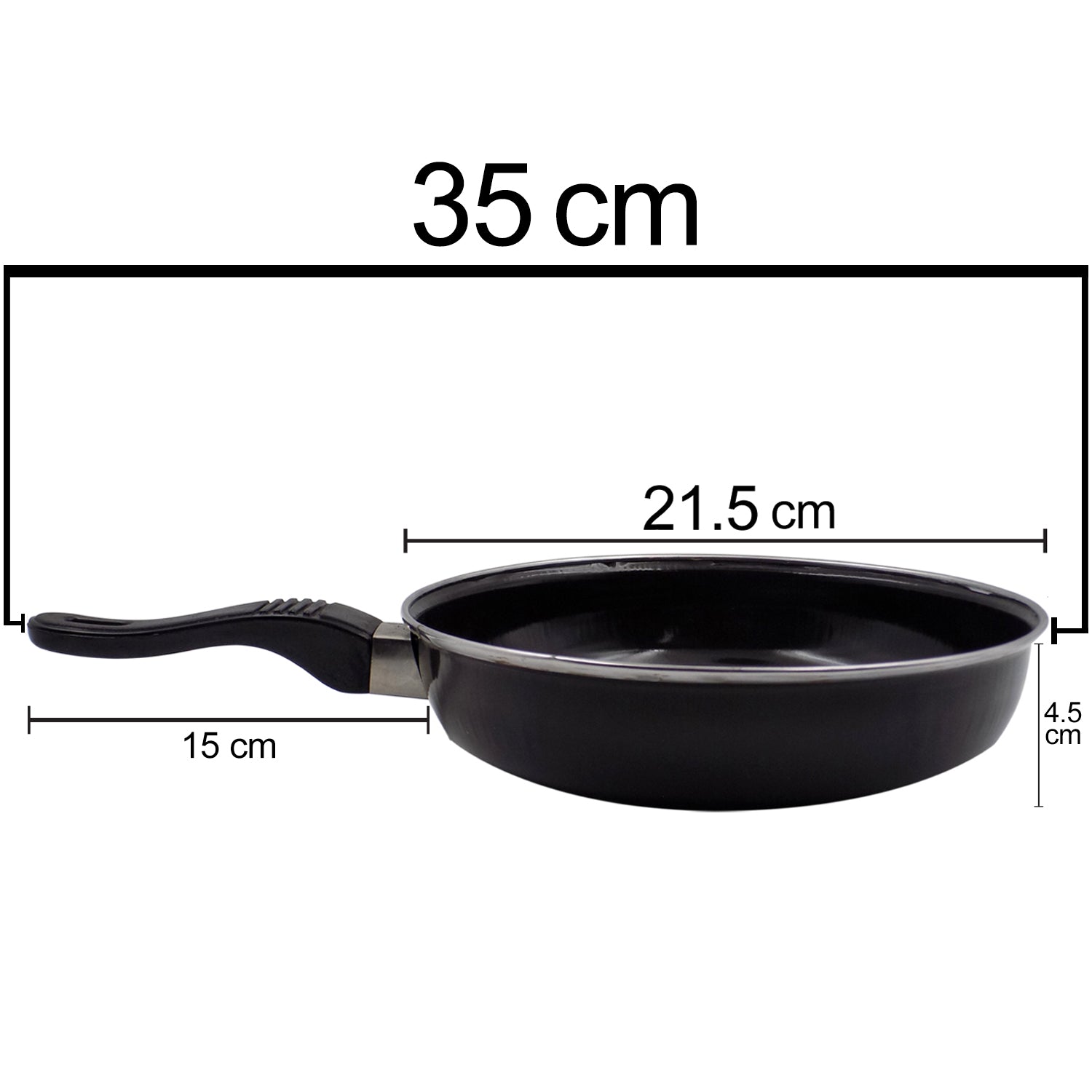 Induction Base Hard Anodized Tadka Fry Pan Nonstick