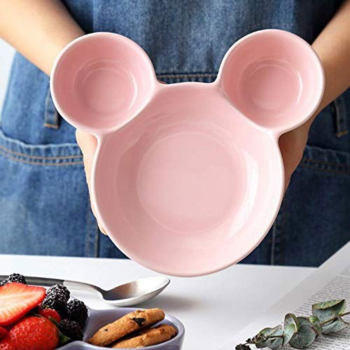 Mickey Shaped Kids / Snack Serving Sectioned Plate