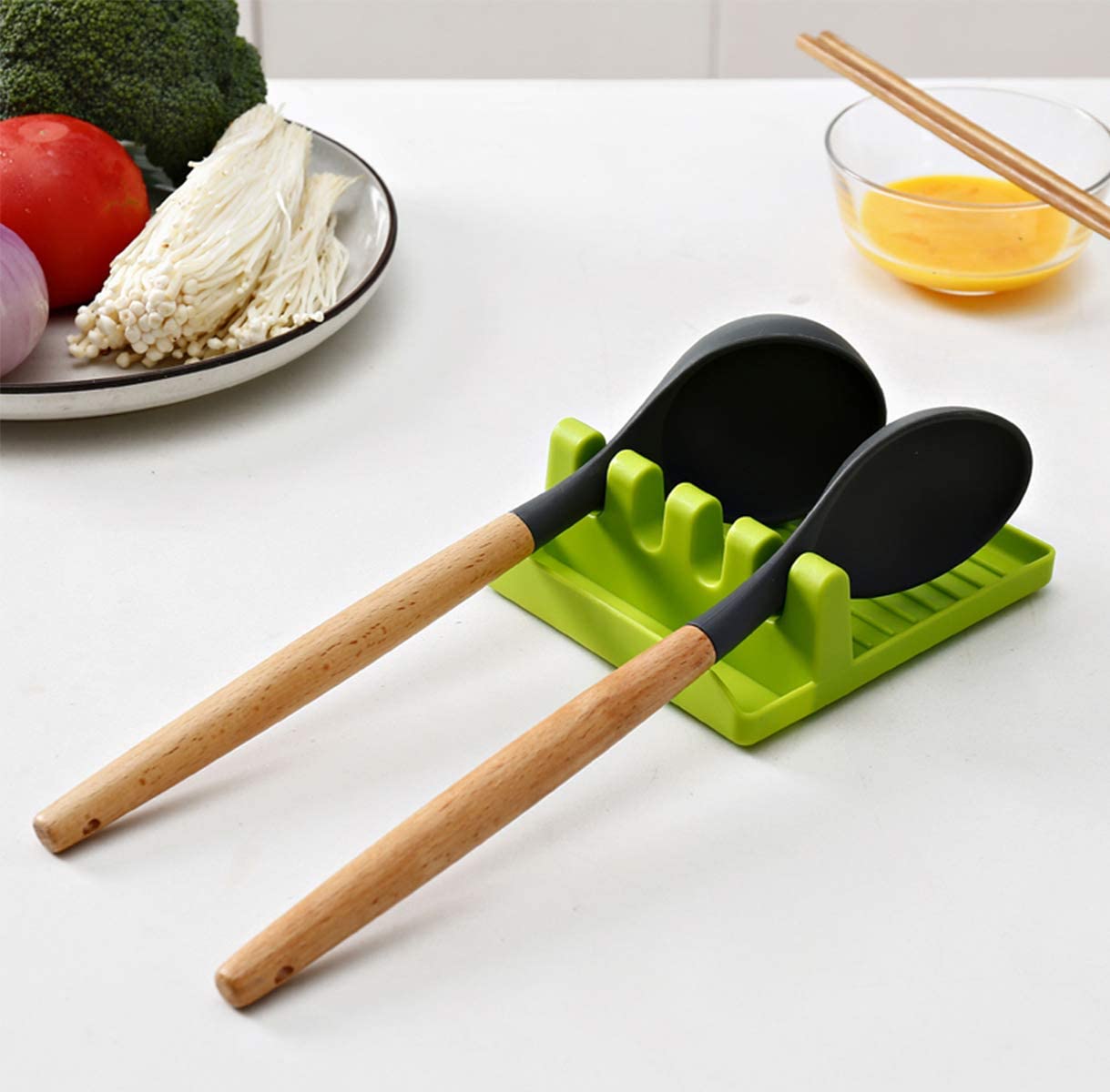 Multi-Functional Spatula Holder / Rest for Kitchen Utensils