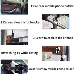 Multifunctional Car Rear View 360° Rotatable Mobile Holder