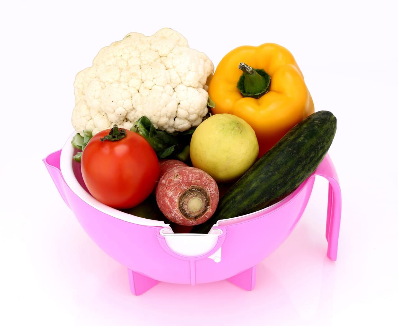 Multifunctional Vegetable Fruits Cutter Shredder with Rotating Drain Basket