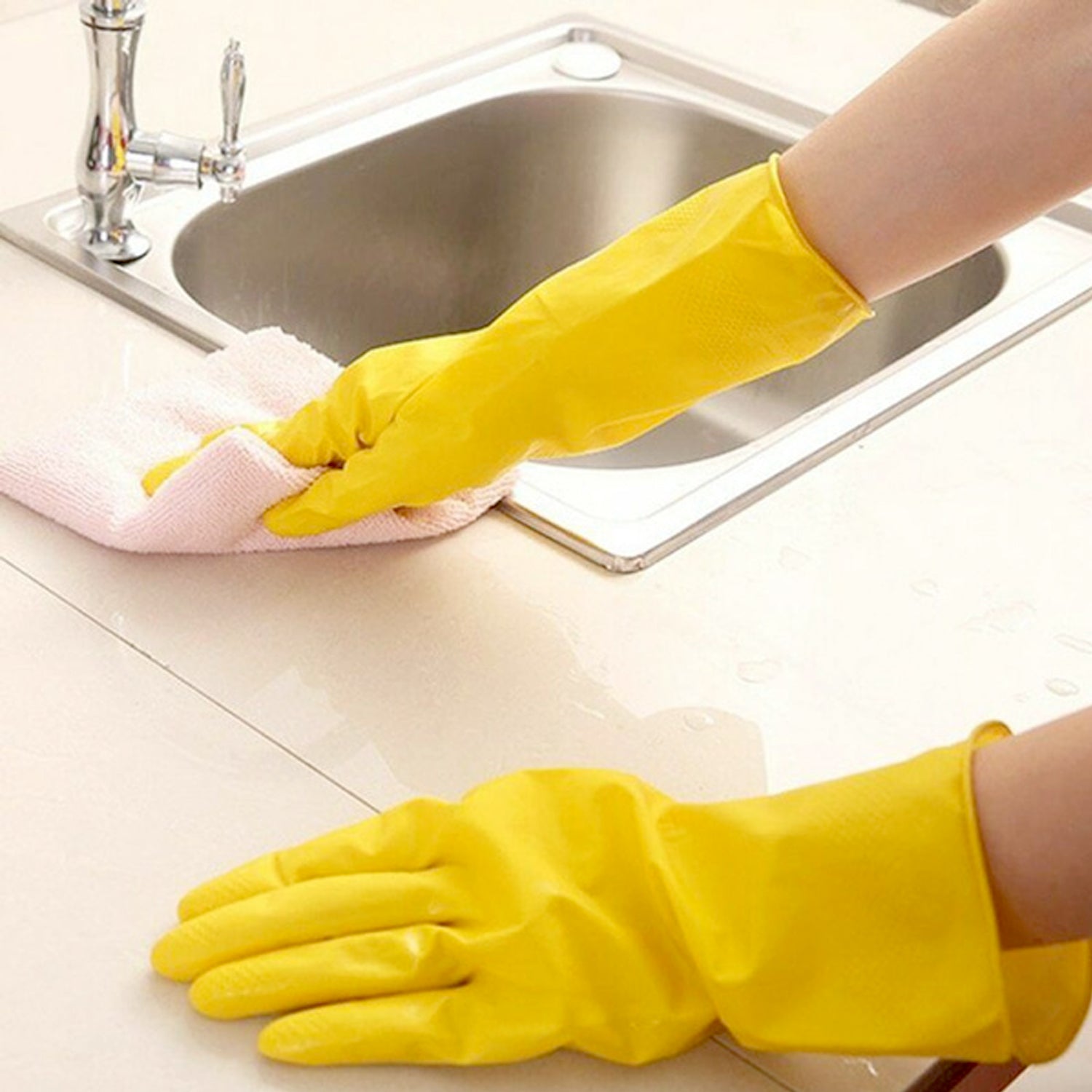 Multipurpose Rubber Reusable Cleaning Gloves