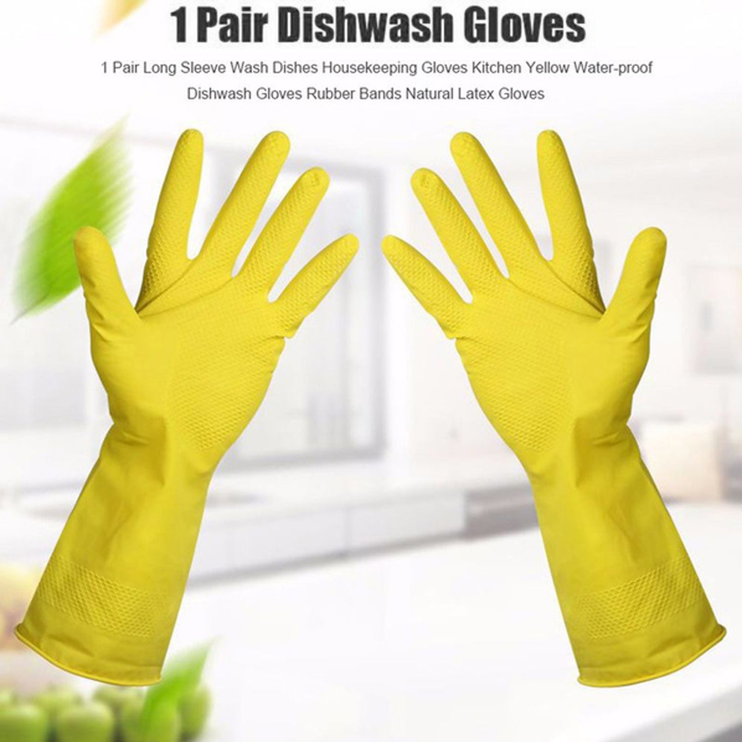 Multipurpose Rubber Reusable Cleaning Gloves