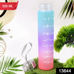 Plastic Motivational Water Bottle (300 ML)