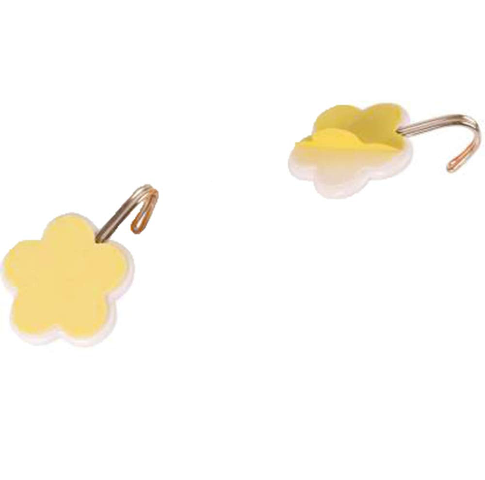 Plastic Self-Adhesive Flower Shape Hooks (Pack of 5)