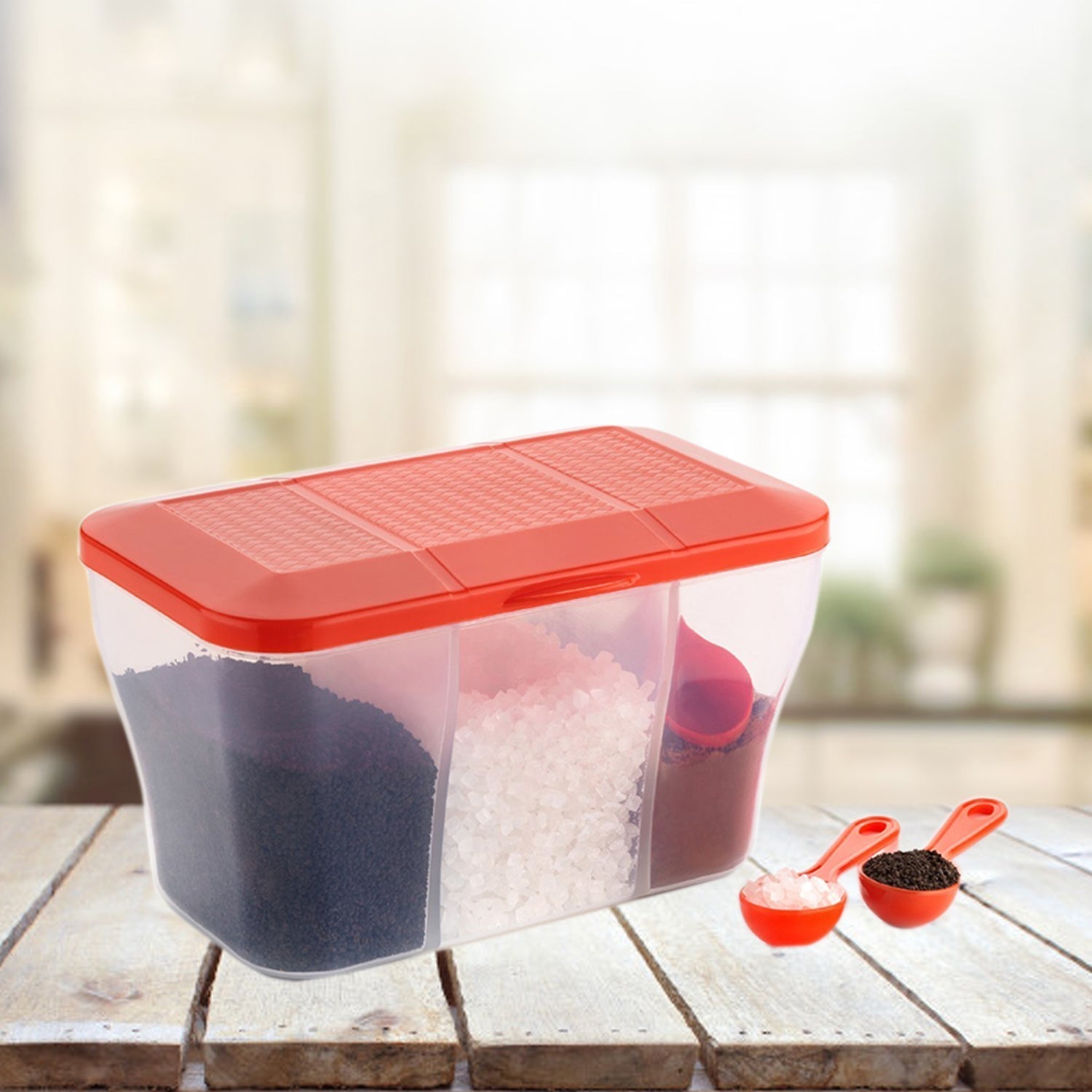 Plastic Square Storage Organiser Container (750ML Capacity)