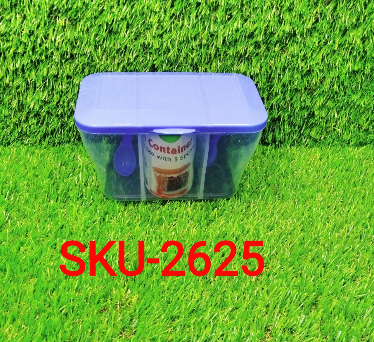 Plastic Square Storage Organiser Container (750ML Capacity)