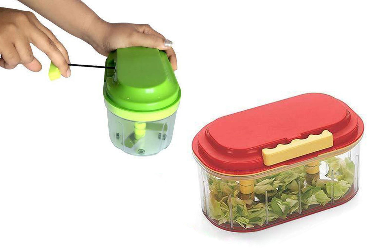 Plastic Vegetable Chopper  (1000 ml)