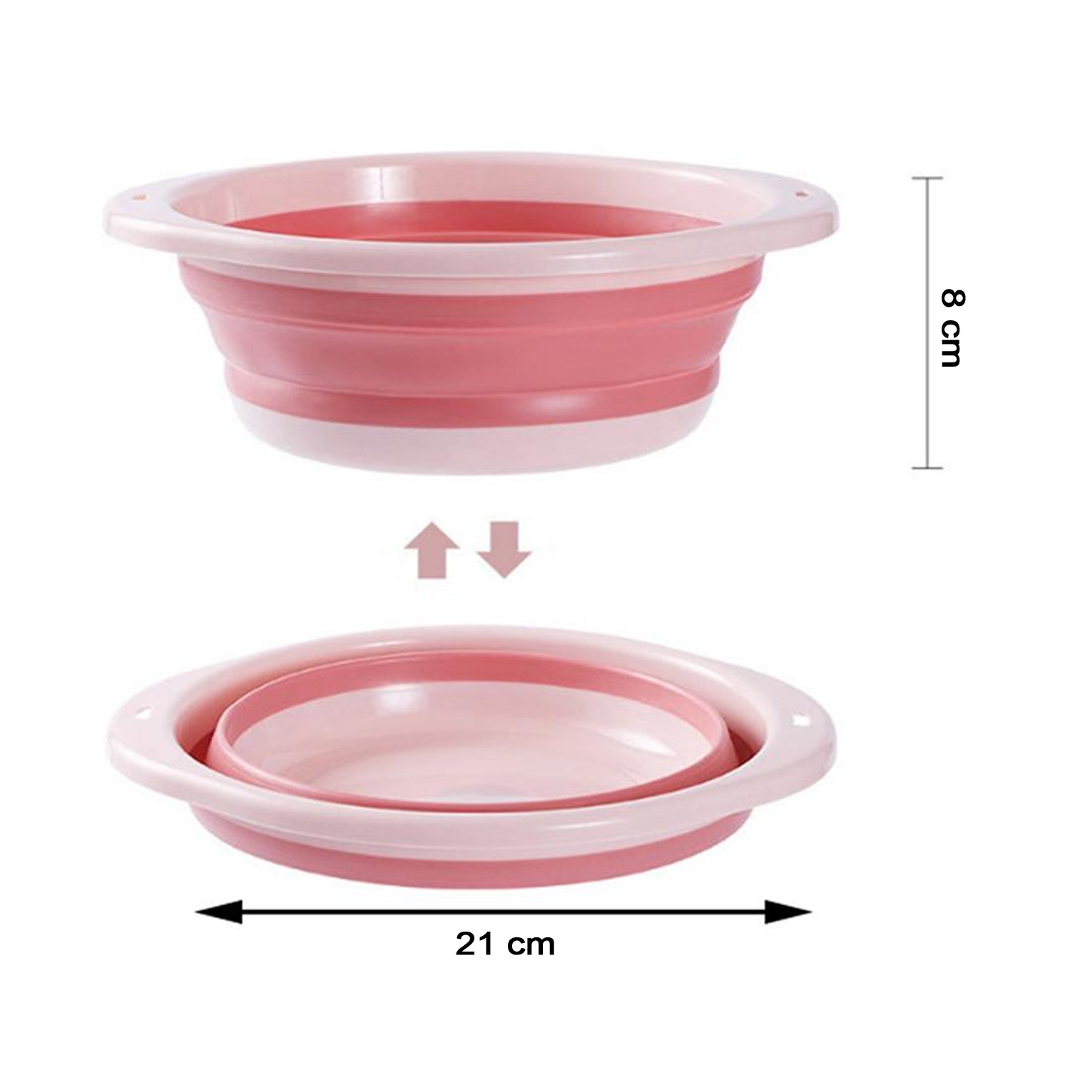 Portable Collapsible Tub with Hanging Hole