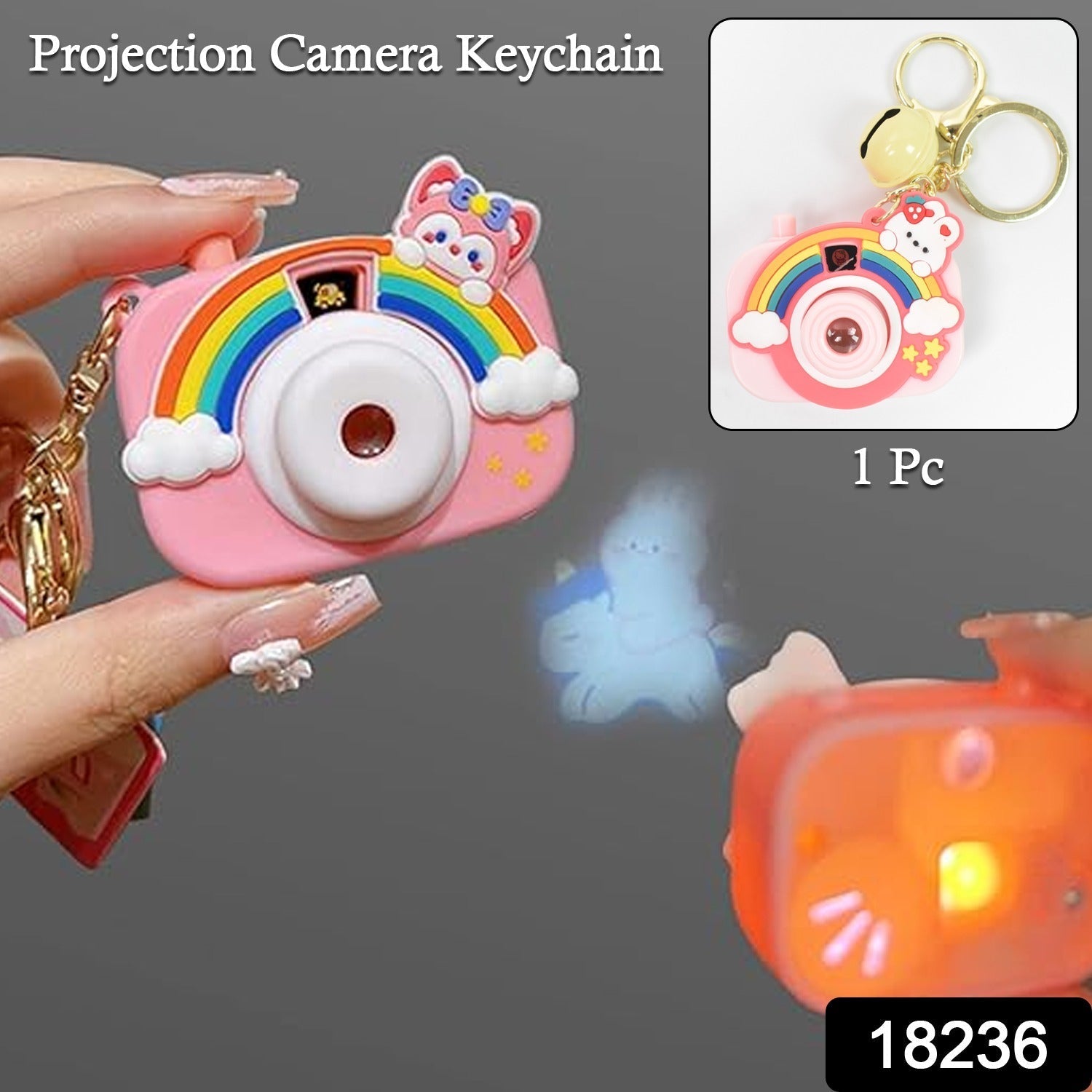 Projective Camera Keychain (1 Pc / Mix design)