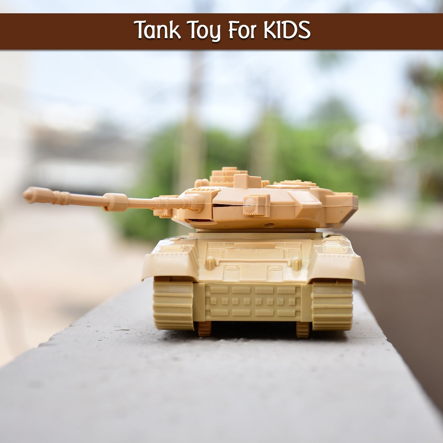 Pull Back Army Tank Toy for Kids.