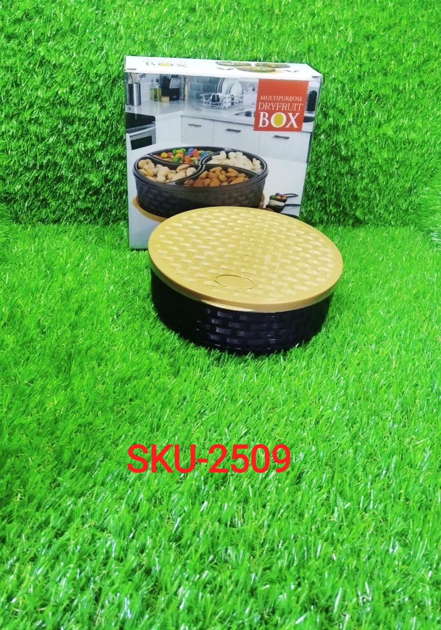 Round Plastic Masala Spice Box