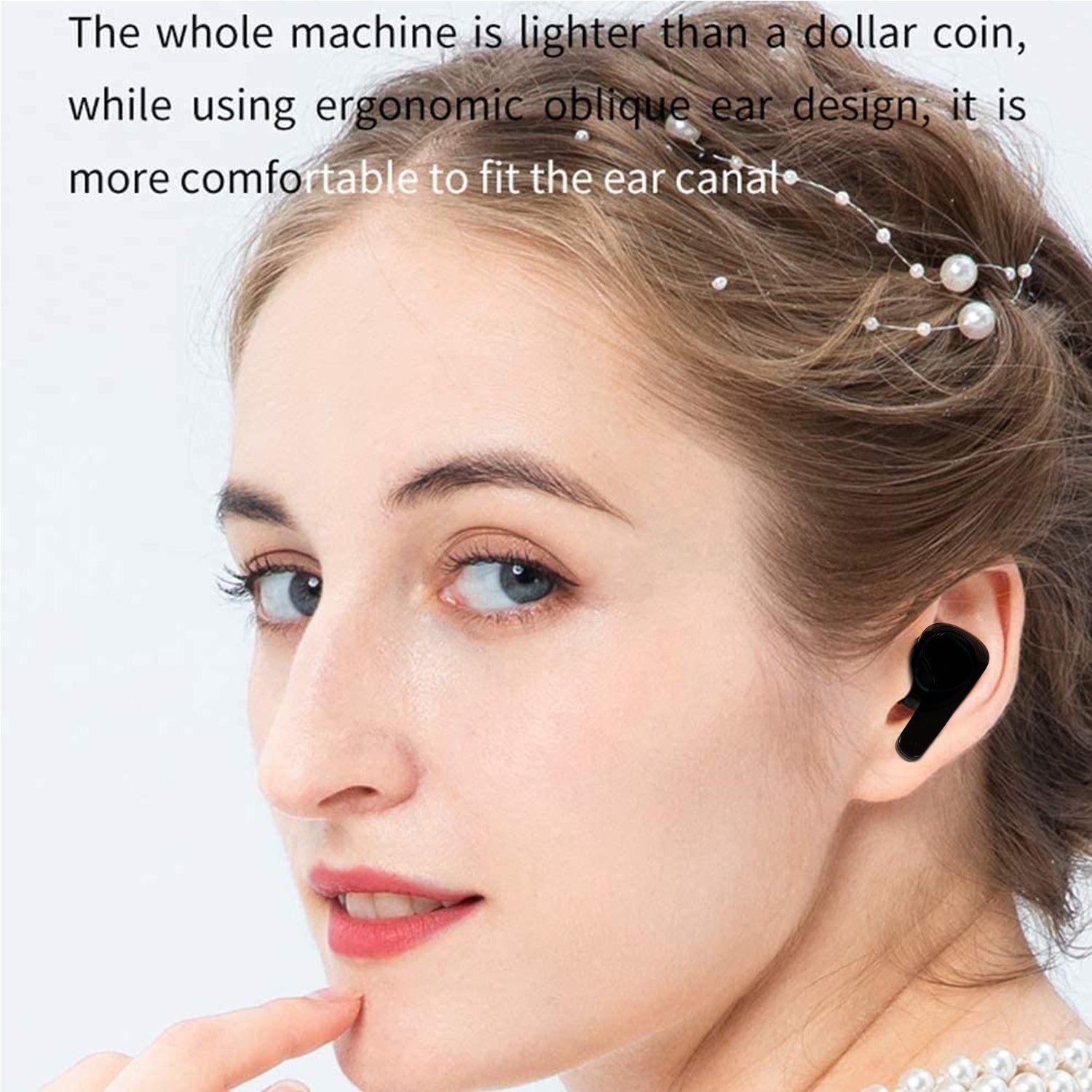 Earphones With Touch Control Black Bluetooth M12 Max  Wireless Technology Stereo Sound Made With High-end Material