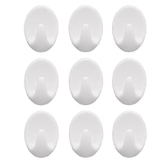 Self Adhesive Plastic Wall Hook Set for Home Kitchen and Other Places (Pack of 9)