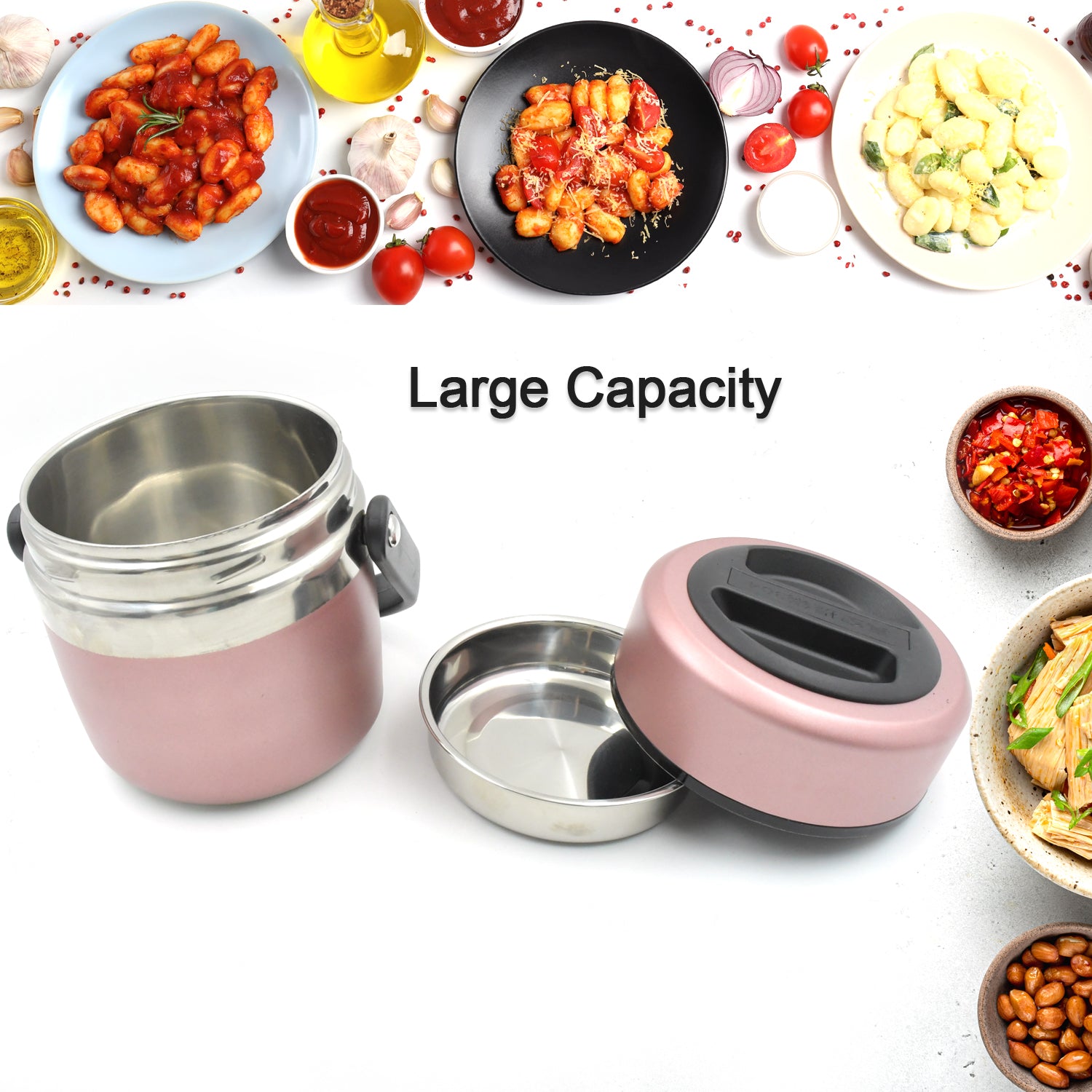 Leak-proof Thermos Flask For Hot Food Warm Soup Cup Vacuum Insulated Lunch Box