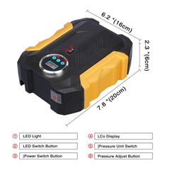 1618 Portable Electric Car Air Compressor Pump For Car And Bike Tyre