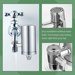 Stainless Steel Faucet Mount Water Filter Water Purifier (1 Set)