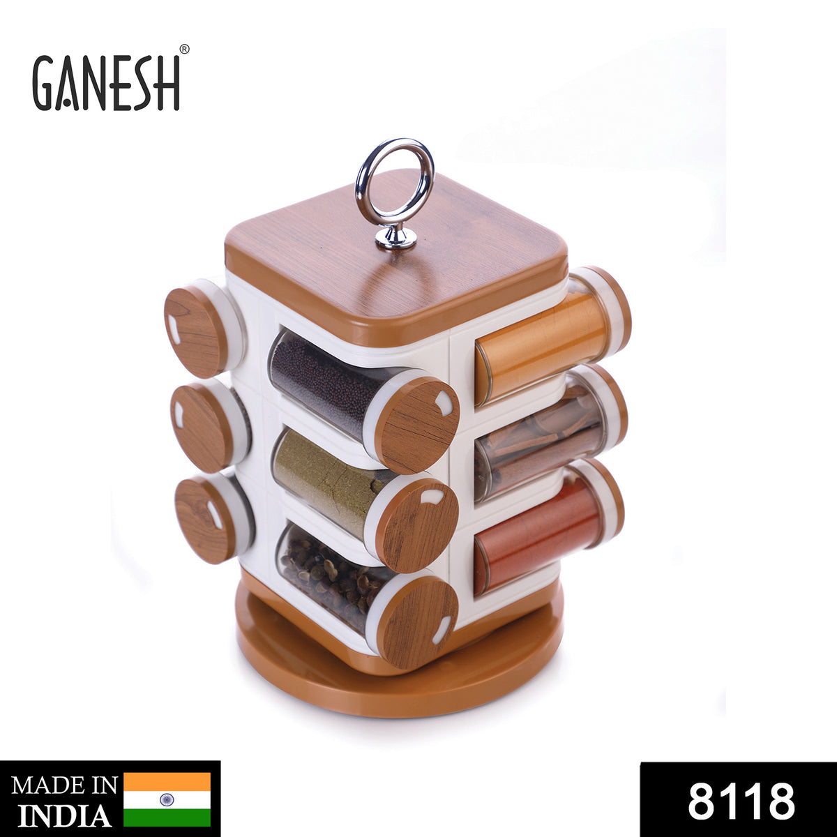 Ganesh Storewel Spice Rack – 12-Piece Container Set